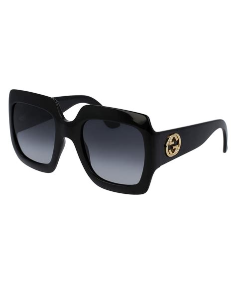 gucci 55mm oversize square sunglasses|gucci men's square frame sunglasses.